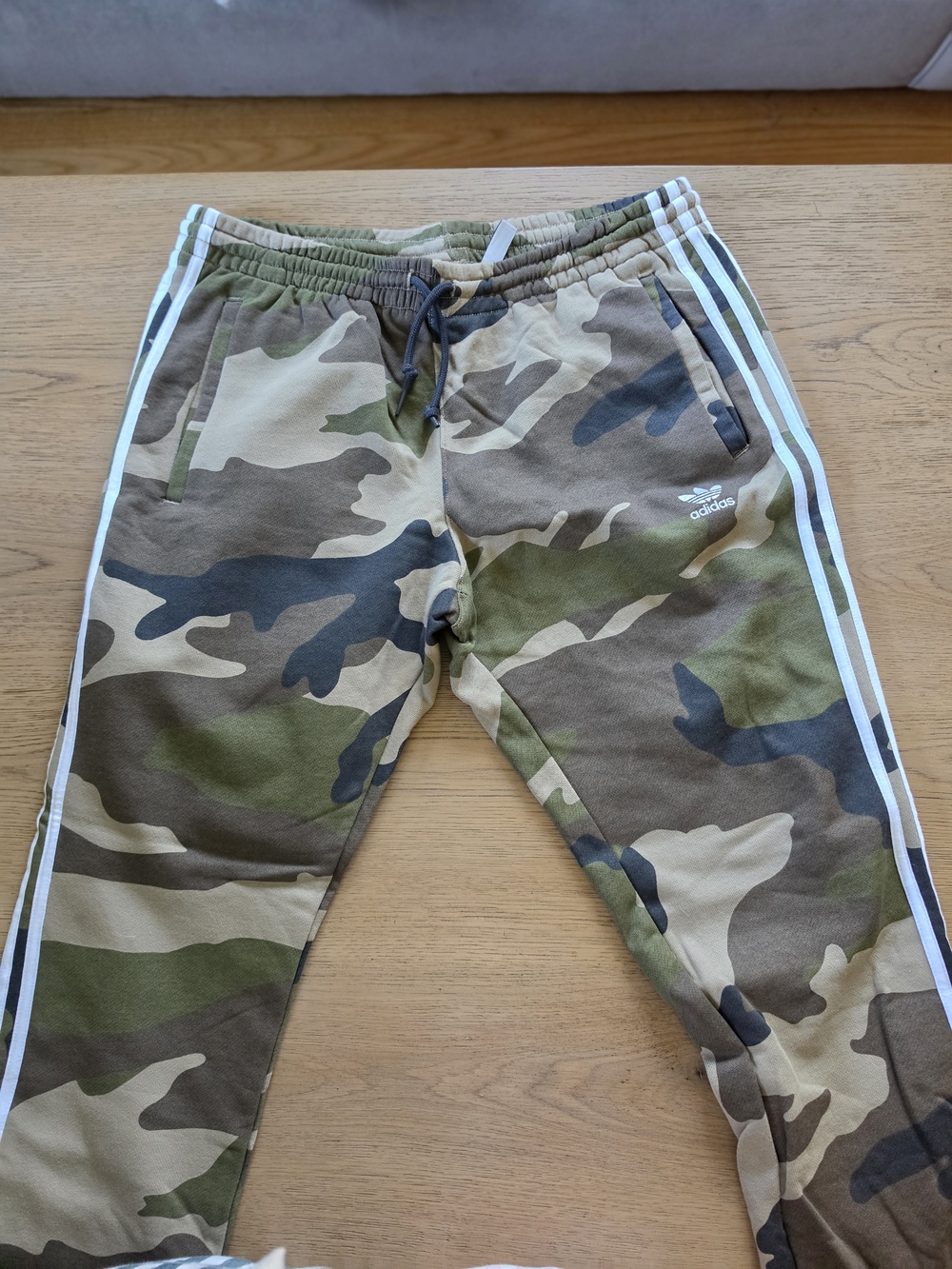 adidas Women's Camo Track Pants - Olive Green -New